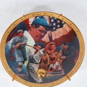 Franklin Mint Babe Ruth Collectible Plate